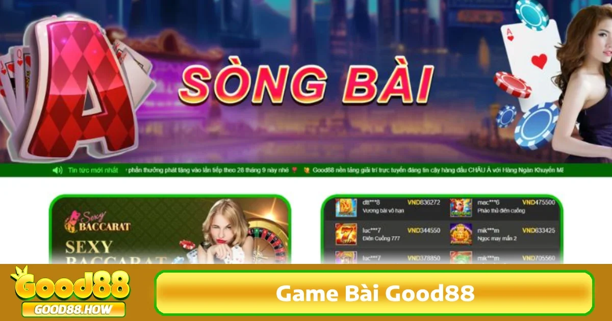 Game bài Good88 mang đến trải nghiệm giải trí đỉnh cao, kết nối cộng đồng người chơi một cách sôi động và dữ dội.