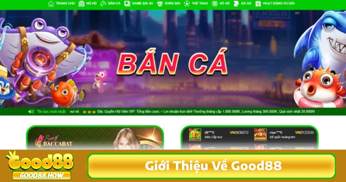 Giới thiệu về Good88 là sự an tâm và tin cậy khi tham gia cá cược trực tuyến.
